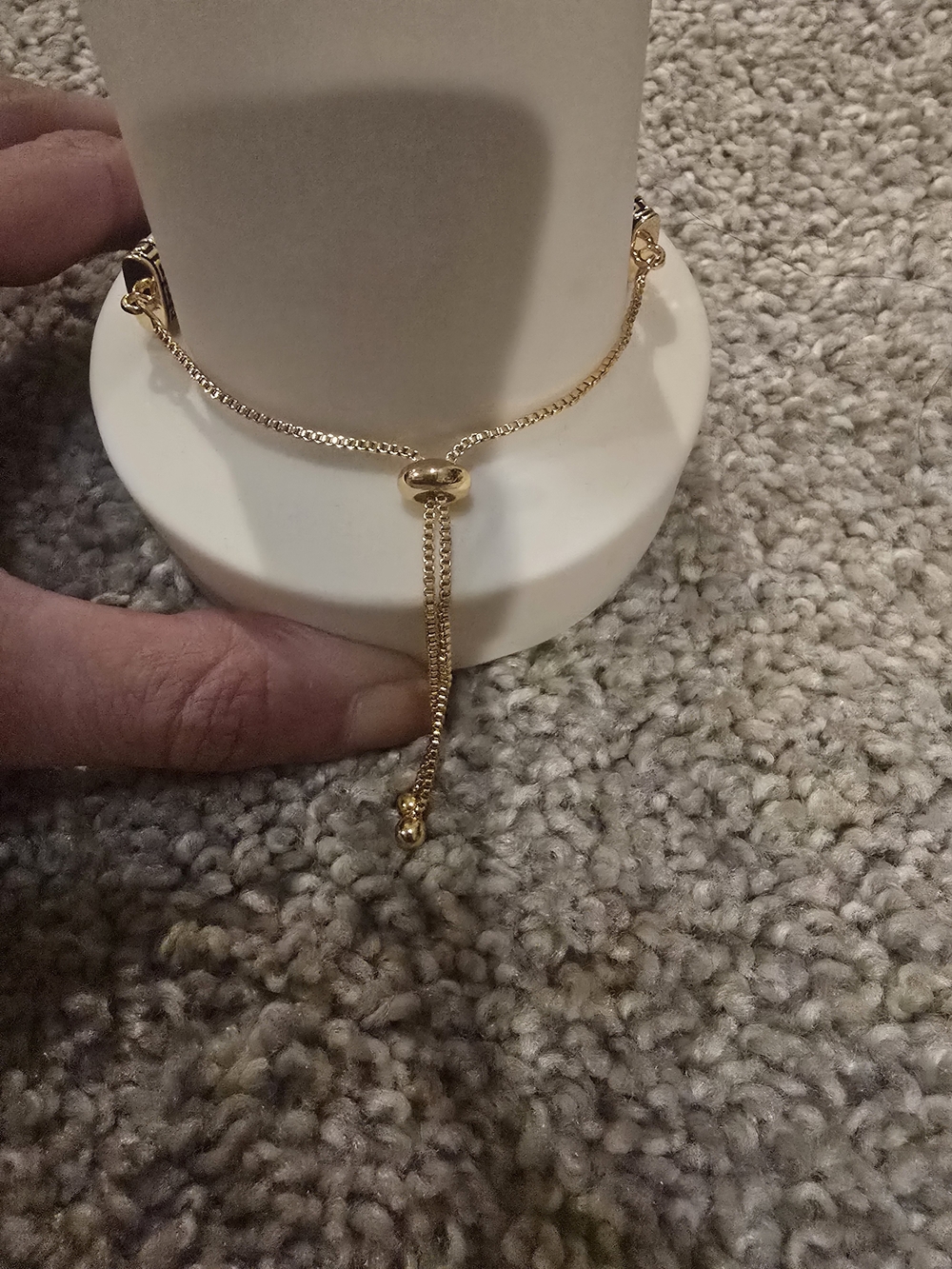 22kgp Dubai Jewekry Elegant Gold Multi-Strand Chain Bracelet - Picture 5 of 9